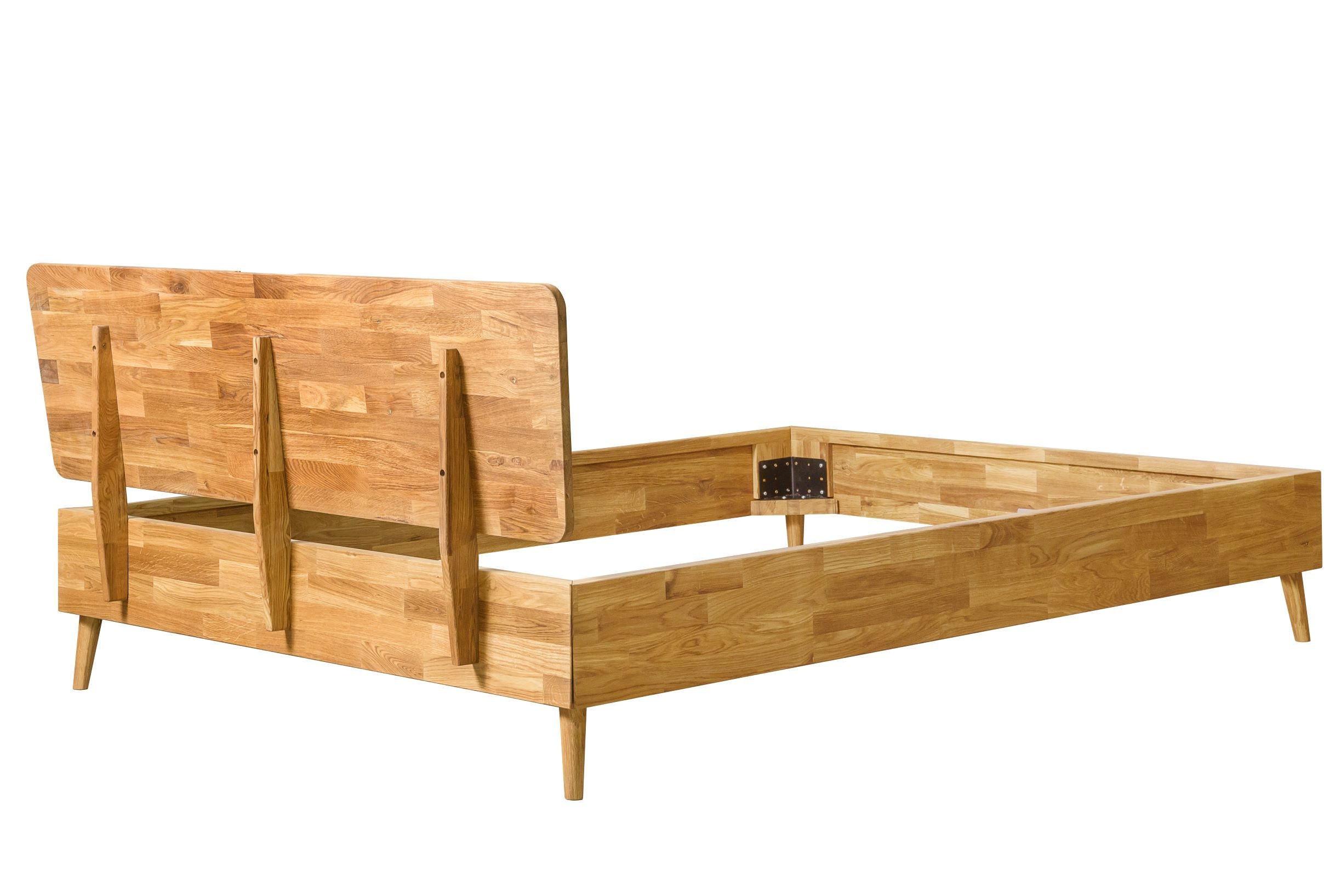 NordicStory Cama madera maciza roble dormitorio nordico